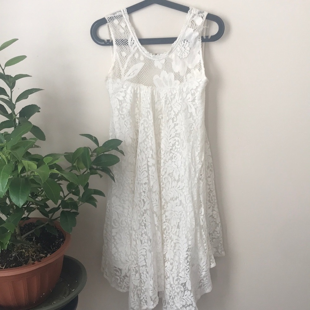 A&F White Lace Dress